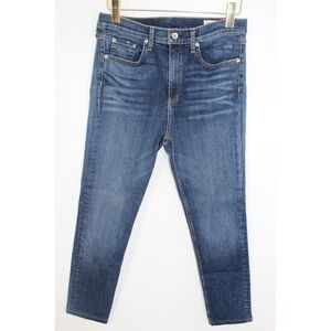 Rag & Bone Elton High Rise Skinny Jeans Size 30 Dark Indigo Blue W1532K520ELT